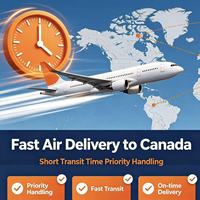 Ligne de fret aérien spéciale Canada, délai de transit stable, tarifs transparents, couvrant toutes les zones de Toronto et de Vancouver.