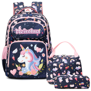 All'ingrosso 3-in-1 leggero Multi-colore zaino <span class=keywords><strong>unicorno</strong></span> Set per bambini simpatico cartone animato <span class=keywords><strong>unicorno</strong></span> Design per studenti delle scuole ragazze - Product Image 6