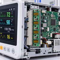 Fabrication OEM de PCBA et de PCB sur mesure pour affichage médical, contrôle industriel, contrôle domestique, avec connecteur à broches multiples et puce intégrée