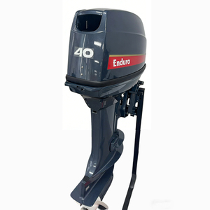 Moteur marin à essence 2 temps 40 CV neuf, 2 cylindres, avec commande par timon et arbre long pour bateau - Product Image 2