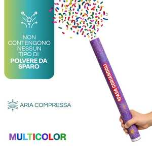 Cannone Sparacoriandoli Pama Spara Coriandoli 40,5 cm Multicolore per Feste e Celebrazioni - Product Image 3