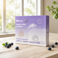 Natuurlijk gefermenteerde appelazijn drank met gemengde bessensmaak, gebotteld fruitdrankje voor een frisse, smakelijke en gezonde dagelijkse consumptie