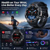 Montre connectée pour homme SENBONO MAX18, écran HD de 1,43 pouce, modes sportifs multiples, surveillance du sommeil, réponse aux appels, montre connectée étanche