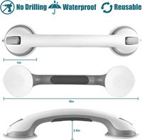 Barre d'appui antidérapante à ventouse pour personnes à mobilité réduite, accessoires de salle de bain, main courante de sécurité pour personnes handicapées, barres d'appui personnalisées pour la douche