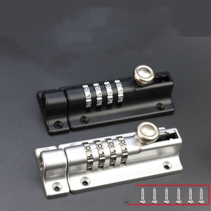 Combinaison mot de passe boulon métal antivol serrure sécurité maison porte hangar clôture Garage porte en bois matériel serrure - Product Image 4