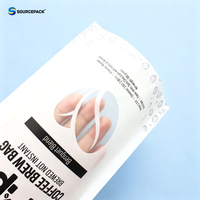Sachet d'emballage en plastique personnalisé, pochette à fermeture éclair pour café, sachet refermable haute barrière