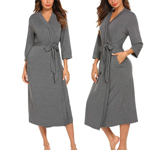Camicia <span class=keywords><strong>da</strong></span> <span class=keywords><strong>notte</strong></span> lunga autunno-primavera Casual e confortevole <span class=keywords><strong>da</strong></span> <span class=keywords><strong>donna</strong></span> in maglia nuovo stile personalizzato - Product Image 3
