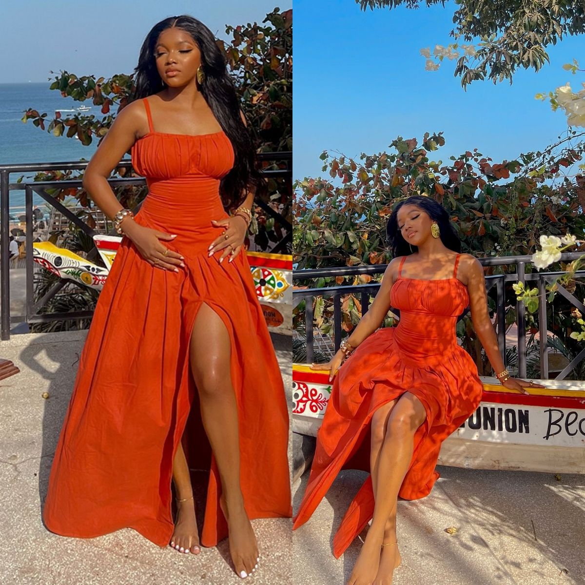 Alibaba High Slit Casual Maxi Dress Bodycon Midi Everyday Dresses