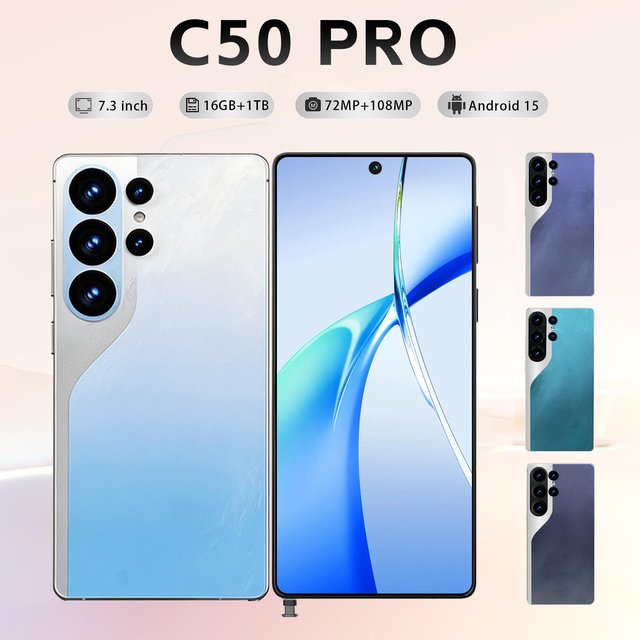 Full Screen Camon 50 Pro 5G Unlocked Android Smartphone 108MP Dual SIM Card French Spanish English Version LTE CDMA Mobile