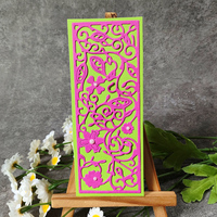AAGU nuovo taglio metallo muore stampo Scrapbooking taglio Die carta invito rettangolo fiore cornice artigianale carta taglio muore