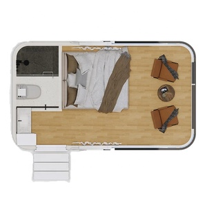 Mini-maison conteneur préfabriquée, maison capsule spatiale - Product Image 2