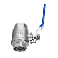 Vanne à boisseau sphérique filetée manuelle en acier inoxydable DN15-DN50 pour systèmes de plomberie industrielle, CVC et eau potable, personnalisable OEM, garantie 1 an