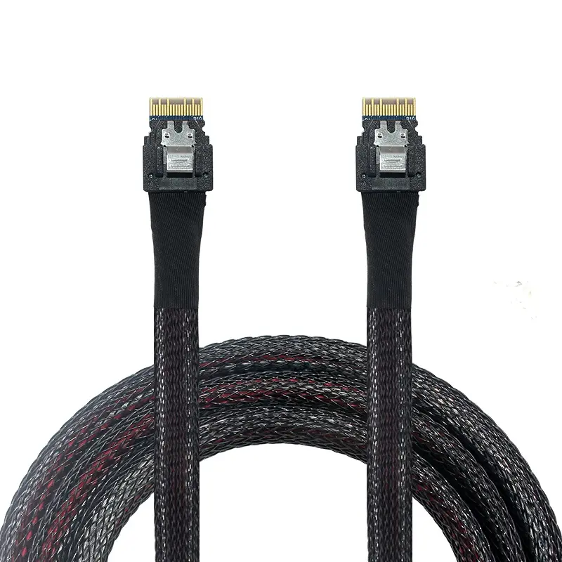 Slim SAS SFF-8654 4i To SFF 8654 4i 12G 24G High-Speed Connection Cable 38P