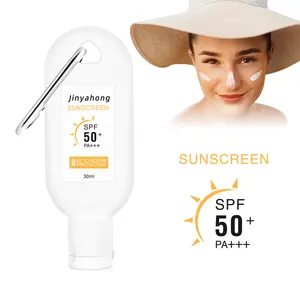 JYH Private Label OEM ODM Sunscreen Sun Cream Protection Spf 50 Summer Skin UV Protect Nourishing Sunblock Lotion skin isolated