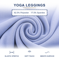 Legging Yoga Wanita Bahan Nylon Spandex, Seperti Kulit Kedua, Tanpa Garis Jelas, Anti Lengket, Sentuhan Lembut, Rajutan Ringan, Cocok untuk Studio, Gym, Pilates, Stok Grosir