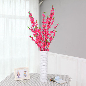 Branche de <span class=keywords><strong>fleur</strong></span> de pêcher artificielle en tissu de soie pour mariage, décoration intérieure, aménagement paysager de jardin <span class=keywords><strong>et</strong></span> photographie extérieure - Product Image 4