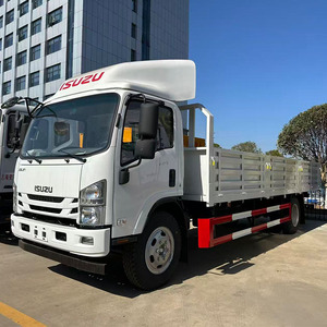 Cheap New White 4x2 Low-<b>side</b> <b>bed</b> Fence Truck Cargo Light Duty ISUZU New LHD RHD 7 Meters Lorry Trucks - Product Image 5
