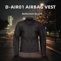Chaleco de Motociclismo DH-AIR01 Impermeable y Resistente al Viento con Sistema de Airbag CO2, Chaqueta de Seguridad Reflectante para Motocross, Equipo Avanzado para Motociclistas