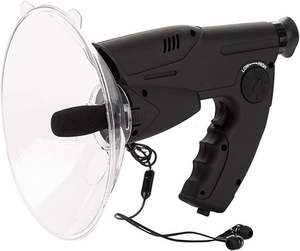 Microphone <span class=keywords><strong>parabolique</strong></span> bionique pour l'enregistrement sonore, aide auditive pour oiseaux, aide auditive monoculaire, collection de sons pour explorateurs scientifiques - Product Image 1