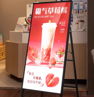 Panneau de menu LED ultra-fin à haute luminosité, affiche publicitaire pour restaurant, boîte lumineuse extérieure, cadre en aluminium, résistant à l'eau