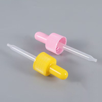 Assortiment de compte-gouttes réutilisables en plastique et aluminium avec bouchon côtelé à vis pour huiles essentielles, sérums cosmétiques et huiles