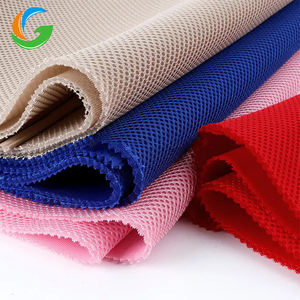 Tissu en maille tricoté élastique à l'air 3D en polyester 100% doré en gros tissu en maille respirant Sandwich à trois couches pour sac à dos - Product Image 6