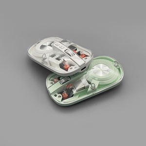 Nouvelle <span class=keywords><strong>souris</strong></span> cadeau portable rechargeable 2.4G BT bouton ergonomique en métal et silencieux sans fil avec coque amovible MW-002RM - Product Image 4