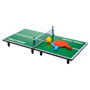 Table de ping-pong pliable Rhonda Mini, verte, 4,2 kg, jeu d'intérieur pour le divertissement familial - Product Image 1