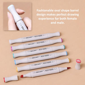 SINOART Pennarelli per Schizzi OEM all'Ingrosso, 216 Colori, <span class=keywords><strong>Punta</strong></span> Morbida a Pennello, <span class=keywords><strong>Doppia</strong></span> <span class=keywords><strong>Punta</strong></span> per Animazione e Schizzi - Product Image 2