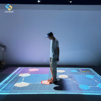 Jeux interactifs parent-enfant, jeux interactifs de construction de groupe, système de projection interactive au sol, jeux au sol