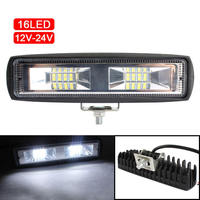 Barre lumineuse de travail LED FDN pour voiture, 6 pouces, 48 W, 16 SMD, lampe LED pour camions, haute luminosité, lampe de travail pour voiture 4x4, accessoires pour camions
