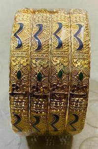 ดีไซน์ลวดลายที่ซับซ้อนกำไลทองเหลืองสำเร็จรูปแบบโบราณ - Product Image 2