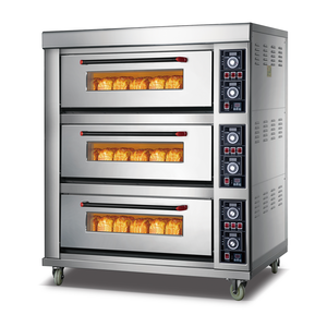 Thương mại hai tầng Lò nướng điện cho bánh pizza bánh mì tráng miệng thanh ăn nhẹ kích thước lớn cho bánh công nghiệp mới làm ngô - Product Image 4