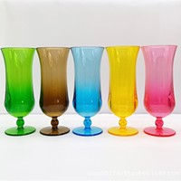 Gobelet personnalisé en acrylique transparent de 15 oz pour jus et boissons, tasse en plastique incurvée pour thé au lait, gobelet en forme de gourde