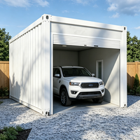 Bâtiment de stockage de jardin en acier préfabriqué résistant aux intempéries, installation facile, Casas Prefabricadas, garage pour voiture, maison conteneur