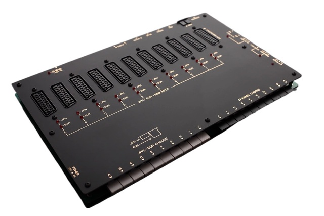 SCA101 RGB Video Switcher Splitter Multi-broom Head SCART-RGB Input To Video Device