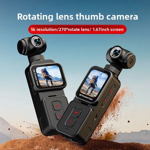 กล้องกีฬา K28 HD 5K รองรับการใช้งานกลางแจ้ง แบบพกพา หน้าจอ 1.69 นิ้ว พร้อมเลนส์หมุนได้ รองรับการ์ด TF ความละเอียด HD 5K - Product Image 5