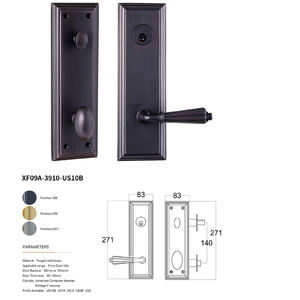Cerradura de Puerta Principal Americana de Cobre Puro, Doble Apertura, para Puerta de Madera Sólida, Cerradura Europea Silenciosa Universal de Cobre Puro - Product Image 1
