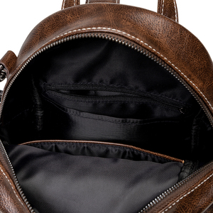Vintage Lady <strong>Backpack</strong> Anti <strong>Theft</strong> Bag Soft PU Water <strong>Proof</strong> Travel Bag - Product Image 5