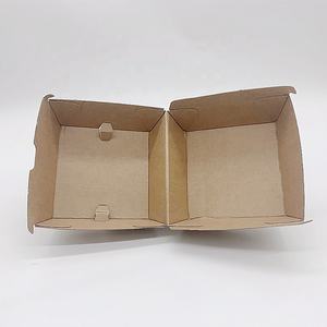 Caja de hamburguesas impresa personalizada al por mayor para comida rápida bio-Bandeja de papel Kraft degradable con especificaciones de papel de aluminio <span class=keywords><strong>Sushi</strong></span> logotipo personalizado - Product Image 4