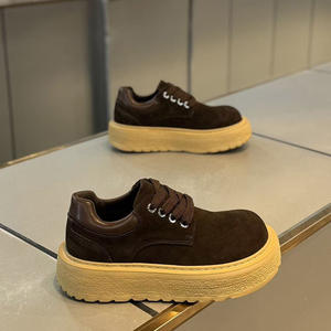 Zapatillas Casuales de Trabajo de Ante para Hombre, Estilo Retro, con Punta Redonda y Suela Gruesa, Novedad Otoño 2026 - Product Image 4