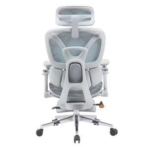 Chaise de bureau ergonomique moderne en tissu pour le bureau à domicile, favorise le confort, soutien respirant du dos, hauteur réglable, inclinaison pivotante - Product Image 2