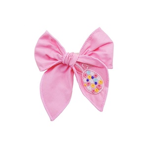 Pinza de Pelo Bordada para Niña, Diseño de Bailarina, Color Rosa Dulce, Hecha a Mano, con Tela, para Regalo - Product Image 4