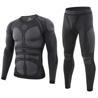 Sous-vêtements thermiques tactiques sans couture ESDY Sports Compression Function, longs et fonctionnels