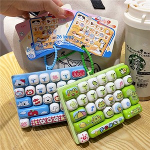 Porte-clés <span class=keywords><strong>en</strong></span> plastique 26 touches anti-stress, motif Animal Diary Panda Strawberry Rabbit, tendance, <span class=keywords><strong>breloque</strong></span> de sac et ornement - Product Image 4