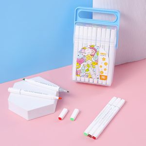 Offre Spéciale 24 36 couleurs à base d'alcool double pointe stylo marqueur permanent enfants dessin art maker ensembles pour la conception de la peinture - Product Image 5