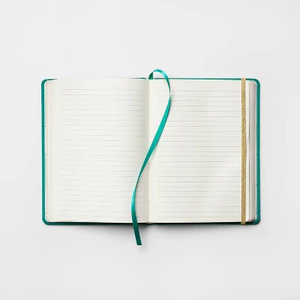 Carnet à couverture rigide ligné en suède avec feuille d'or personnalisée, carnet en velours rouge, planificateur spiralé avec marque-page élastique - Product Image 5