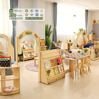 Ensemble table et chaises en bois Hikeylove, style moderne et sécurisé, pour école maternelle, garderie, mobilier préscolaire, bibliothèque, salle de classe.