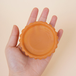 Simulated Cantonese <b>egg</b> tart crust props, handmade food toys, cake materials, dollhouses, light clay containers, kitchenware - Product Image 4