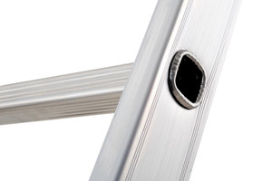 GIERRE AL235 Échelle industrielle pliante simple en aluminium moderne, 12 marches, modèle Singola - Product Image 3